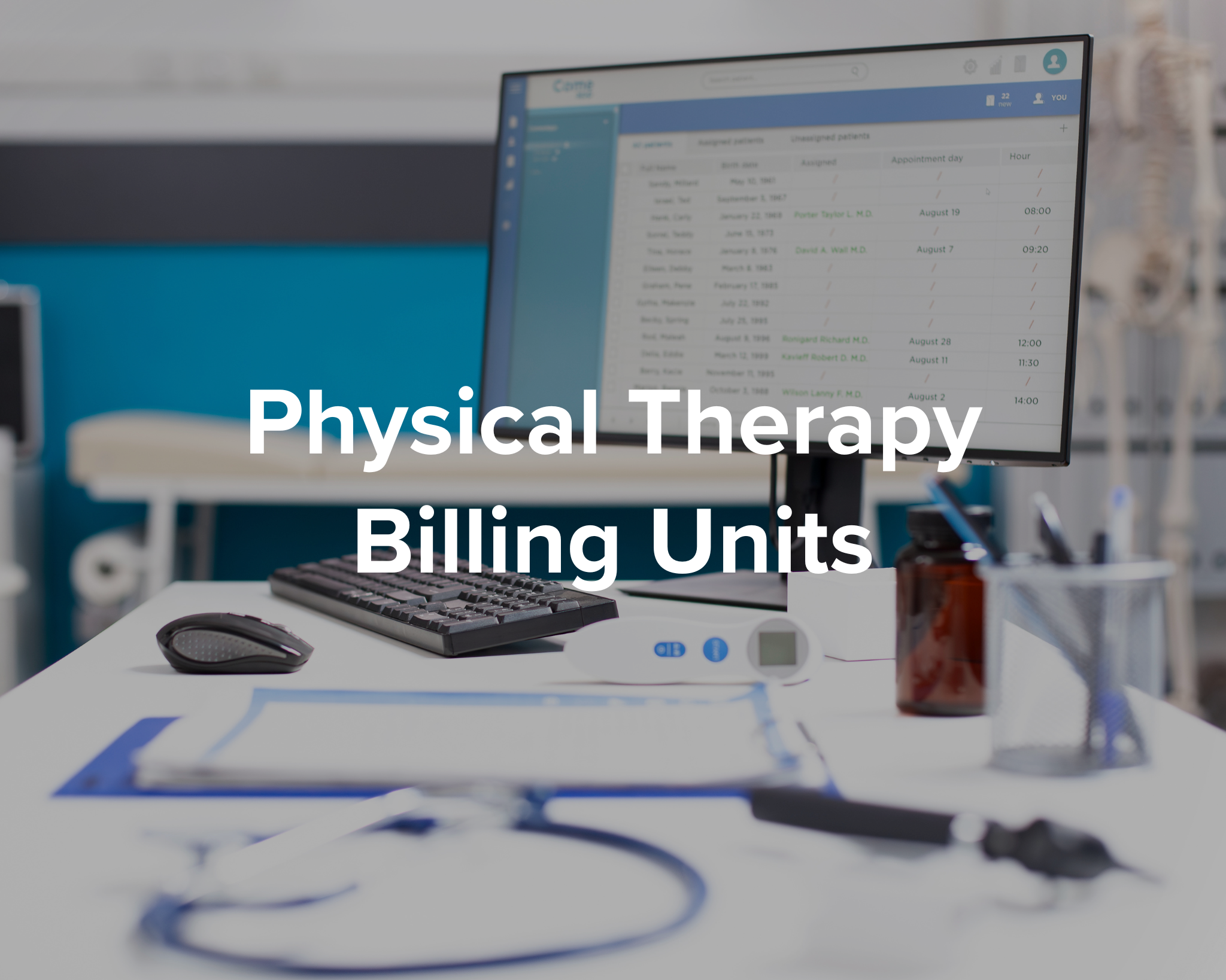physical therapy billing units