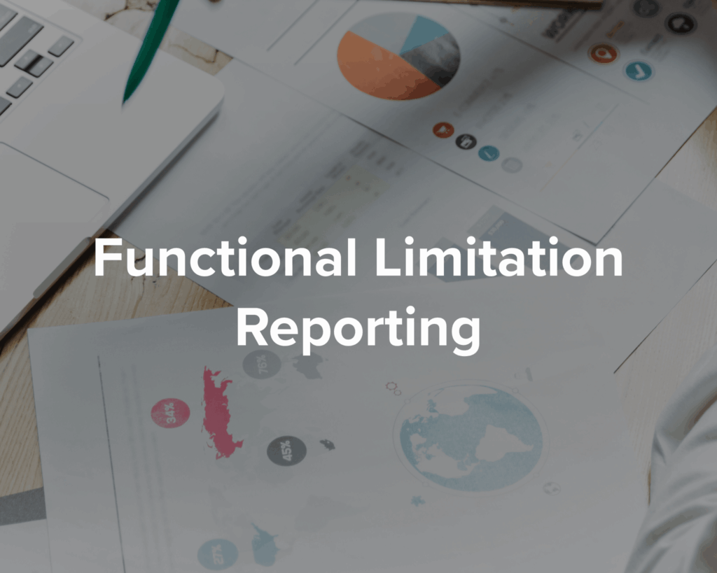 Functional limitation repoting - park medical billing