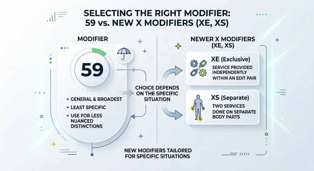 Modifier 59 vs. XE, XS, XP, XU - Park Medical Billing